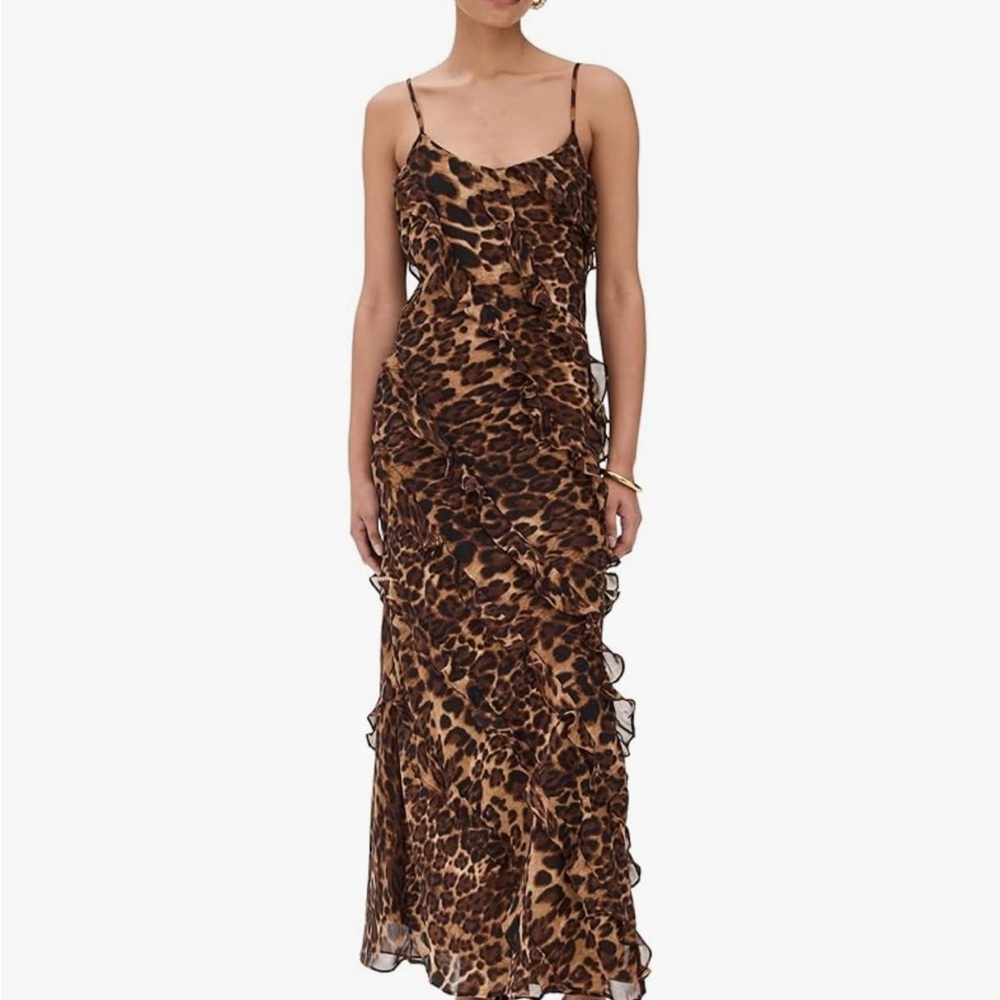 Leopard Print Maxi Dress